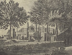 East View of College, 1746 (hlubotisk) od English School
