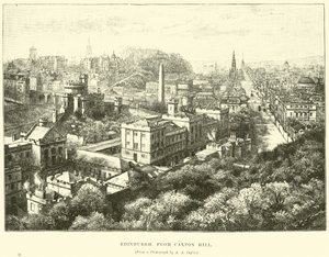 Edinburgh, z Calton Hill od English School
