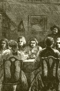 Edmund Burke v Literárním klubu od English School