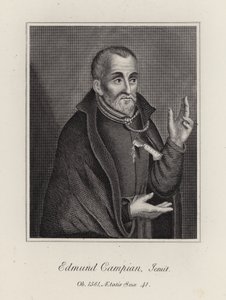 Edmund Campian (rytina) od English School