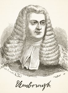 Edward Law, 1. baron Ellenborough, z „Národních a domácích dějin Anglie“ od Williama Hickmana Smith Aubrey (1858-1916), publikováno v Londýně, kolem roku 1890 od English School