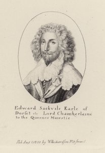 Edward Sackville, hrabě z Dorsetu (rytina) od English School