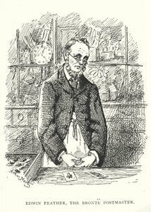 Edwin Feather, poštmistr Bronte (rytina) od English School