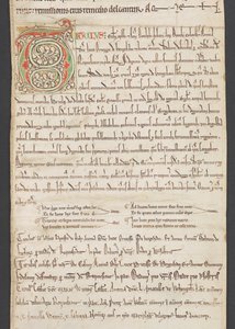 Egerton MS 2849, Membrána III, asi 1225-30 (pergamen) od English School