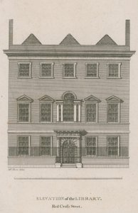 Elevation of the Library, Red Cross Street, Londýn od English School