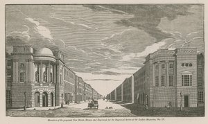 Nadmořská výška navrhované Nové ulice od English School