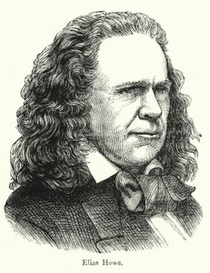 Elias Howe, americký vynálezce šicího stroje s vázaným stehem od English School