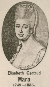 Elisabeth Gertrud Mara (rytina) od English School