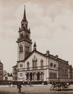 Elmwood Church (litho) od English School