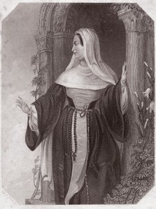 Emilie, manželka Aegeona, abatyše komunity Ephese (Komedie omylů) Emilia Lady Abbess at Ephesus (Komedie omylů) v - „“ Galerie des femmes de Shakespeare, sbírka čtyřiceti pěti vážných portrétů raných londýnských umělců , obohacený o od English School