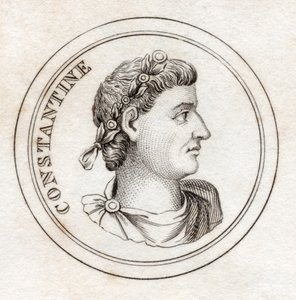 Císař Constantine, z „Crabbova historického slovníku“, vydaného v roce 1825 od English School