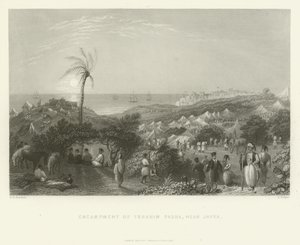 Tábořiště Ibrahim Pasha, poblíž Jaffa, 1837 od English School