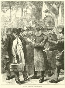 Angličtí obyvatelé opouštějí Paříž, říjen 1870 od English School