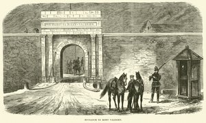 Vchod do Mont Valerien, leden 1871 od English School