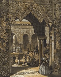 Vstup do Court of Lions, Alhambra Court, Crystal Palace, Sydenham, Londýn od English School