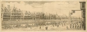 Královský vstup královny matky Roy Tres Chrestien do City of London od English School