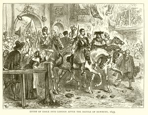Vstup Essexu do Londýna po bitvě u Newbury, 1643 od English School