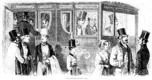 Závody Epsom 1847: Železnice - první třída od English School