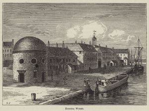 Etruria Works (rytina) od English School