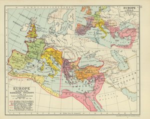 Europa am Vorabend der Barbareneinfälle um 305 n. Chr. von English School