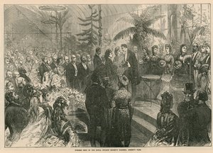 Večerní slavnost v zahradách Royal Botanic Society