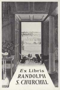 Ex Libris Randolph S Churchill od English School