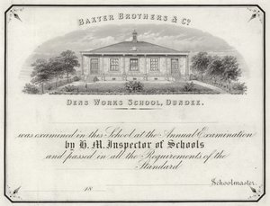 Certifikát o zkoušce od Dens Works School od English School