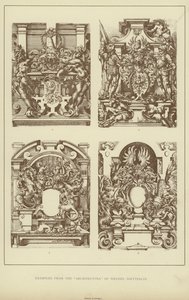 Příklady z "Architectvra" Wendela Dietterlina (litho) od English School