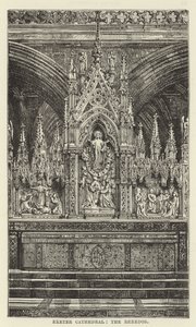 Exeterská katedrála, reredos od English School