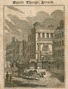 Exeter Change, The Strand, Londýn od English School