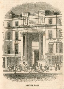 Exeter Hall, Strand, Londýn od English School