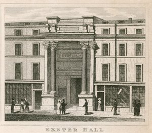 Exeter Hall, Strand, Londýn od English School