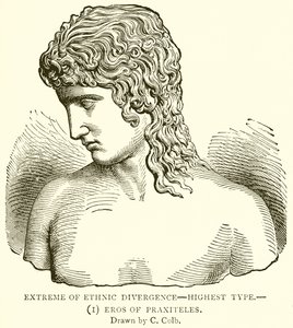 Extrém etnické divergence--nejvyšší typ.--(1) Eros of Praxiteles od English School