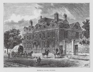 Fairfax House, Putney (litografie) od English School