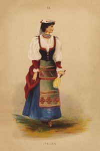 Oblečení pro maškarní: (barevná litografie) od English School