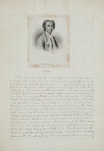 Farinelli, vyryl Henry Adlard (fl.1828-69), kolem roku 1830 (rytina a pero a inkoust na papíře) od English School