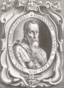 Fernando Álvarez de Toledo y Pimentel, 3. vévoda z Alby (rytina) od English School