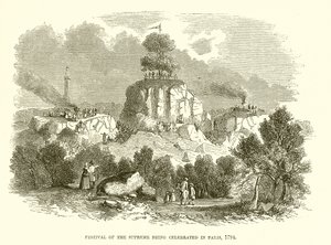 Festival Nejvyššího se slaví v Paříži, 1794 od English School