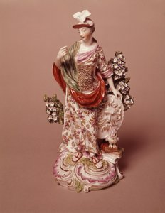 Postava bohyně Athény, Derby Porcelain Works, cca 1800 (porcelán) od English School