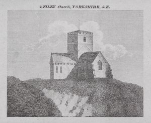 Filey Church, Yorkshire, SE (rytina) od English School