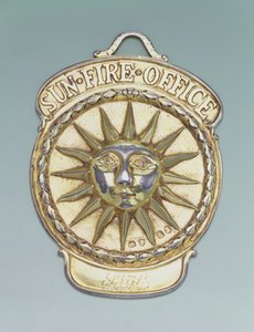 Odznak požárního pojištění, cca 1810 (kov) od English School