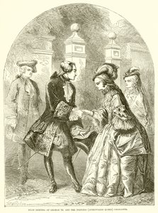 První setkání Jiřího III. a princezna (poté královna) Charlotte od English School