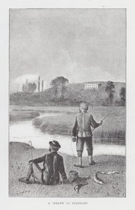 Rybaření: „Drawn“ v Somerley (litho) od English School