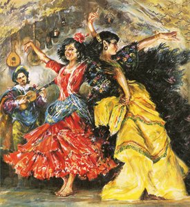Tanečníci flamenca od English School