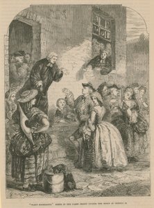 Flotilní sňatky; scéna ve Fleet Prison za vlády krále Jiřího II od English School