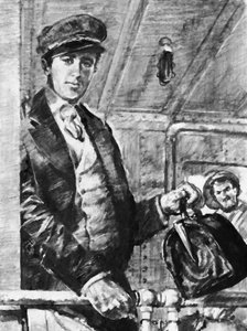 Joseph Conrad se léta plavil po světových oceánech v britské obchodní službě (litho) od English School