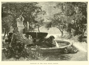 Fontána ve Villa Reale, Neapol od English School