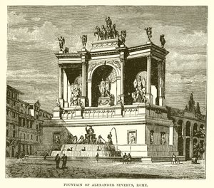 Fontána Alexandra Severa, Řím od English School