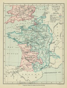 Francie při Bretignské smlouvě (barevná litografie) od English School