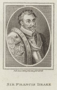 Francis Drake (rytina) od English School